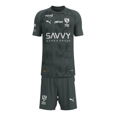 Kit Infantil Al Hilal Third 25/26 - Cinza