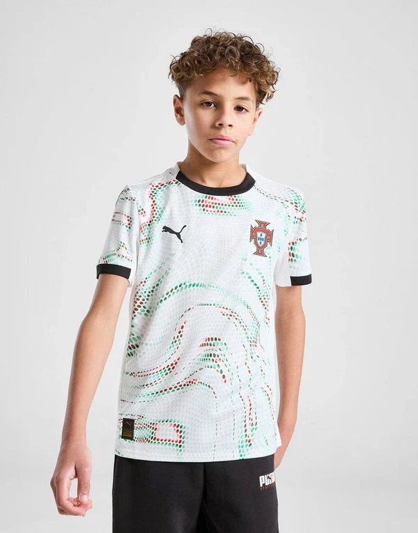 Kit Infantil Portugal Away 25/26 - Branca