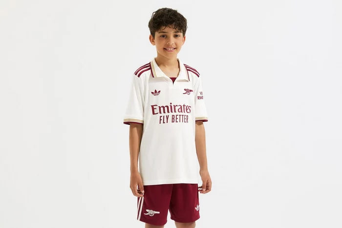 Kit Infantil Arsenal Third 25/26 - Branco