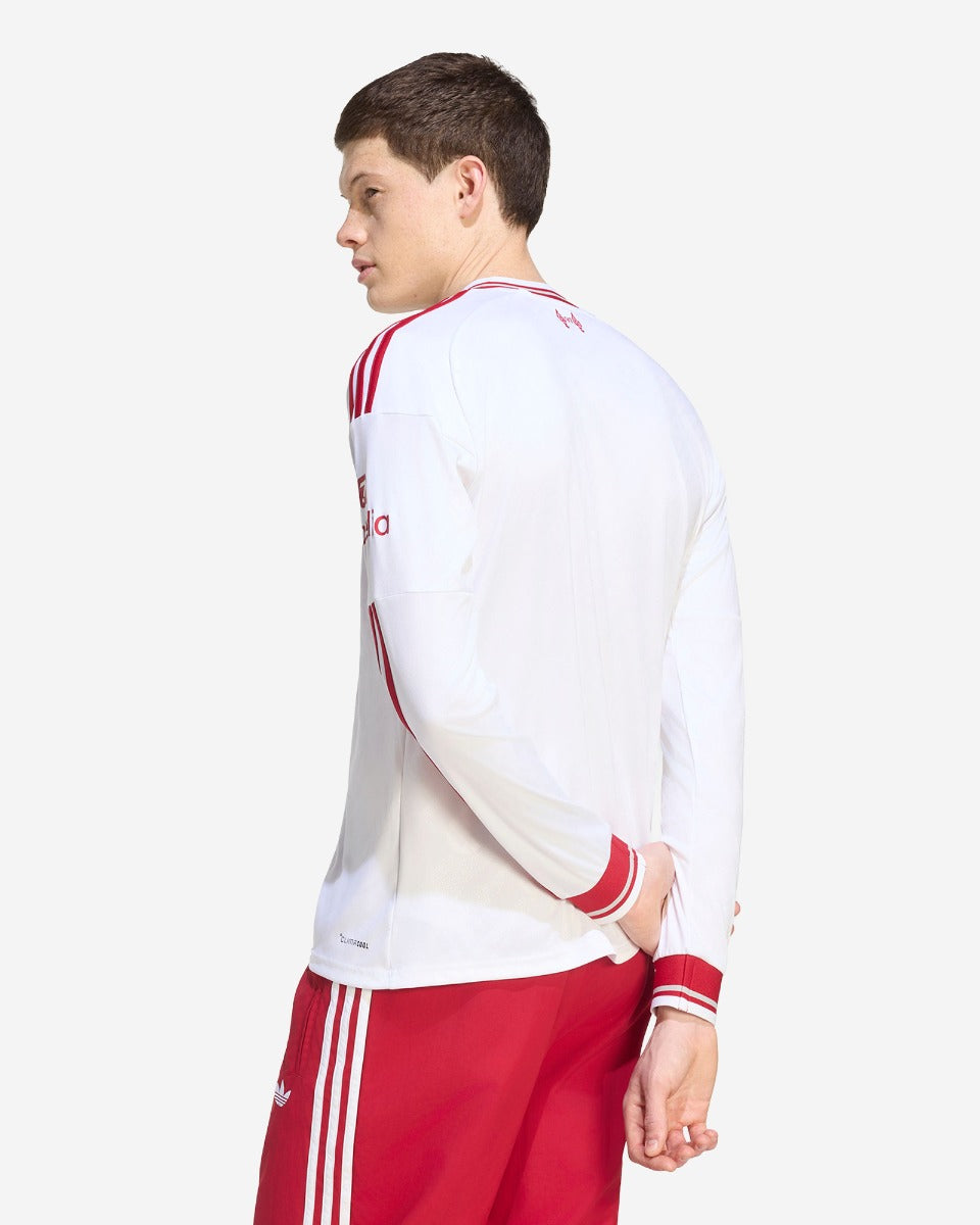 Liverpool Away 26/27 Manga Longa Adidas - Branca