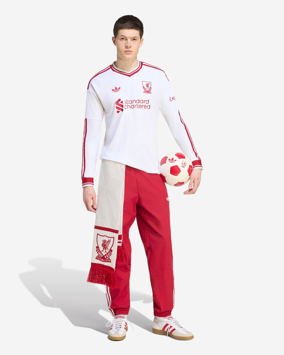 Liverpool Away 26/27 Manga Longa Adidas - Branca