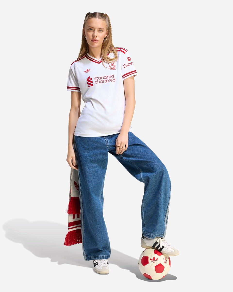 Liverpool Away 26/27 Feminina Adidas - Branca