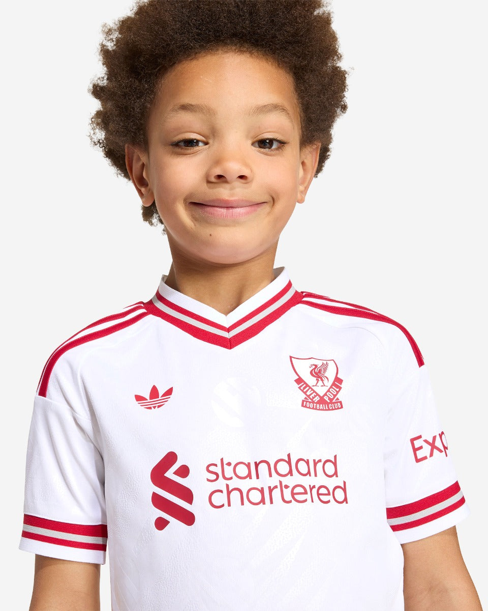 Kit Infantil Liverpool Away 26/27  - Branco