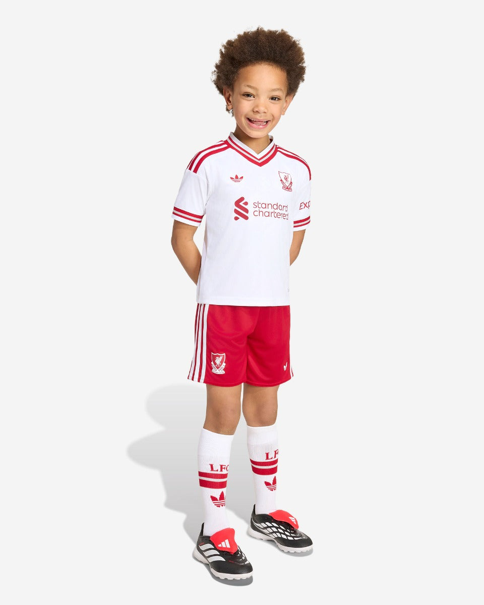 Kit Infantil Liverpool Away 26/27  - Branco