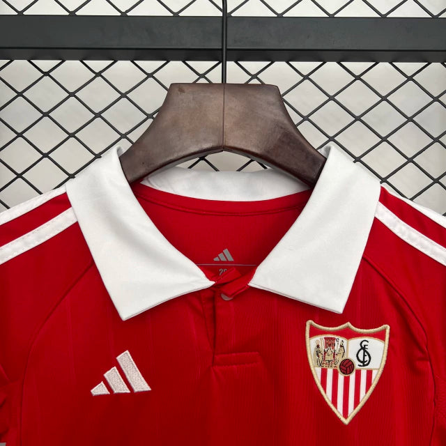 Kit Infantil Sevilla Away 25/26 - Vermelha
