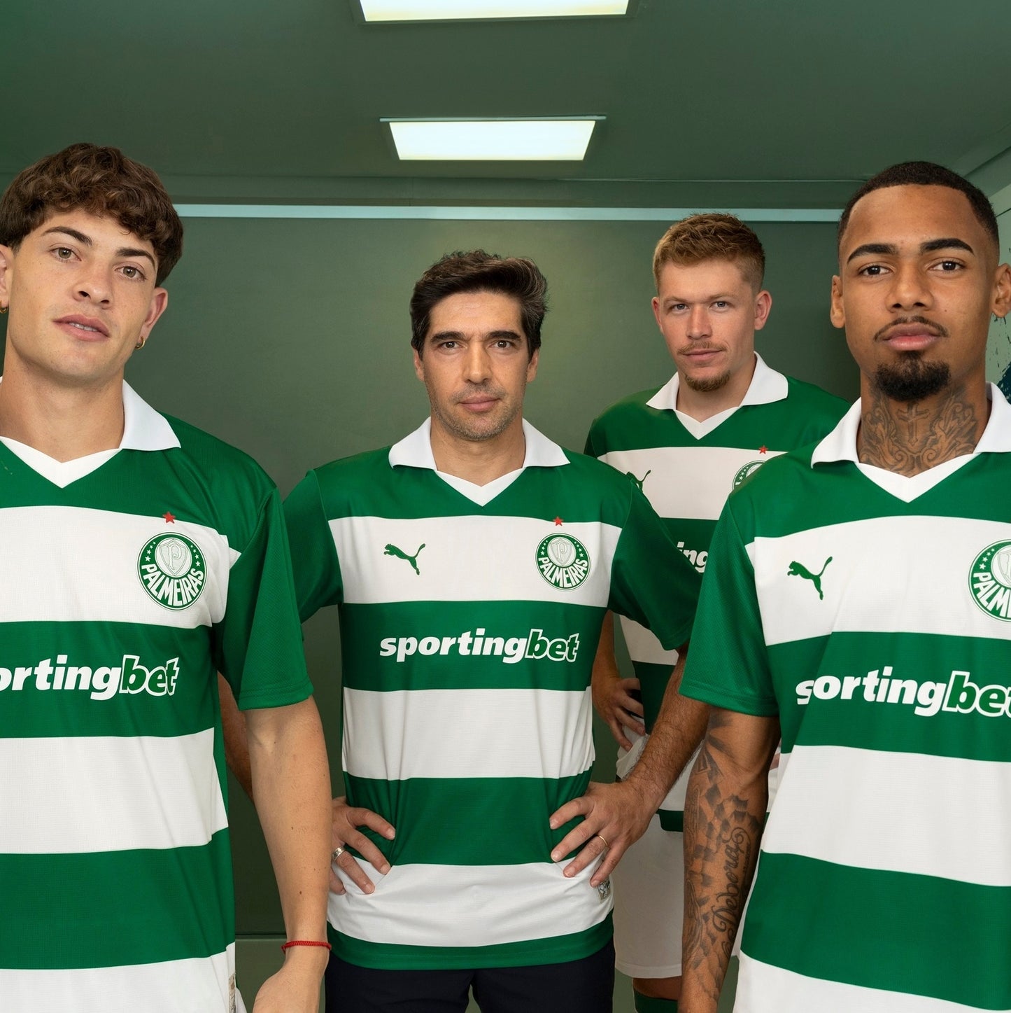Palmeiras  Fourth 25/26 Torcedor Puma Masculino - Verde e Branco