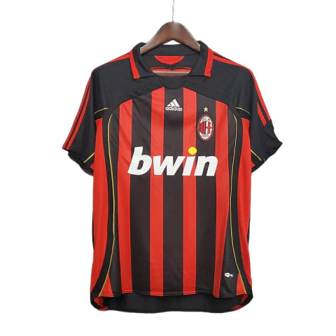Milan Home Retrô 2006/2007 Adidas - Vermelha e Preta