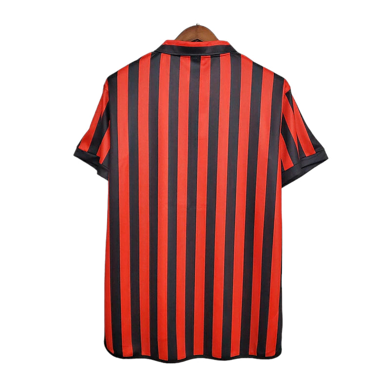 Milan Home Retrô 1999/2000 Adidas - Vermelha e Preta