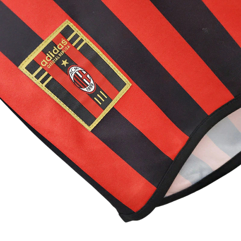 Milan Home Retrô 1999/2000 Adidas - Vermelha e Preta