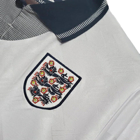 Inglaterra Home Retrô 1990 Umbro - Branca