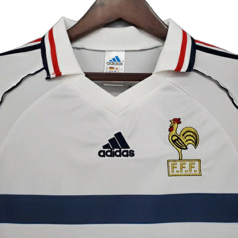 França Away Retrô 1998 Masculino Adidas - Branca