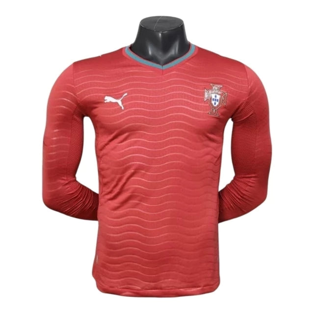 Portugal Home Manga Longa 26/27 Masculina Jogador Puma - Vermelha