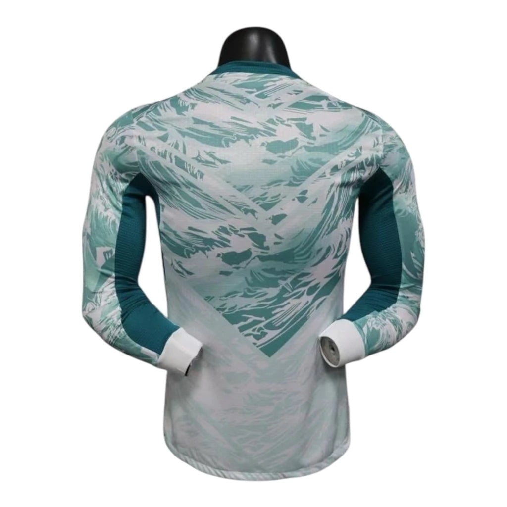 Portugal Away Manga Longa 26/27 Masculina Jogador Puma - Turquesa