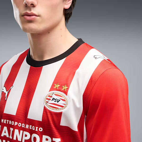 PSV Home 26/27 Torcedor Puma - Vermelho e Branco