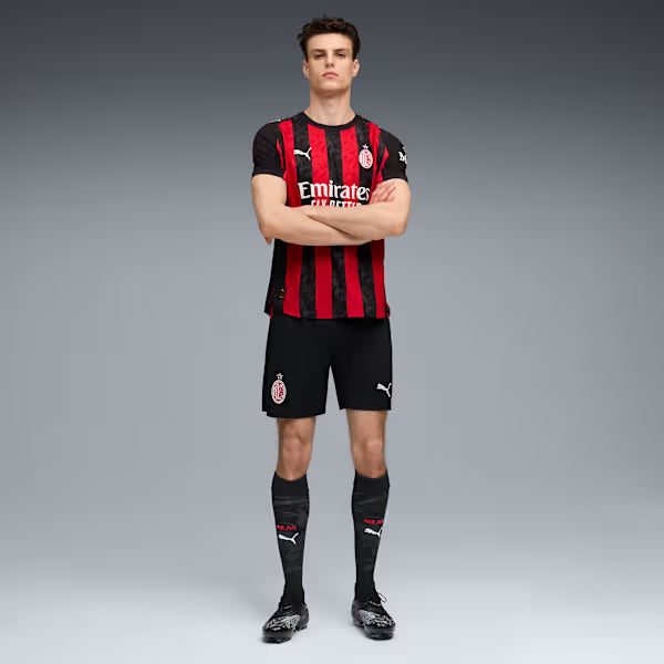 Milan Home 25/26 Jogador Puma - Vermelho e Preto