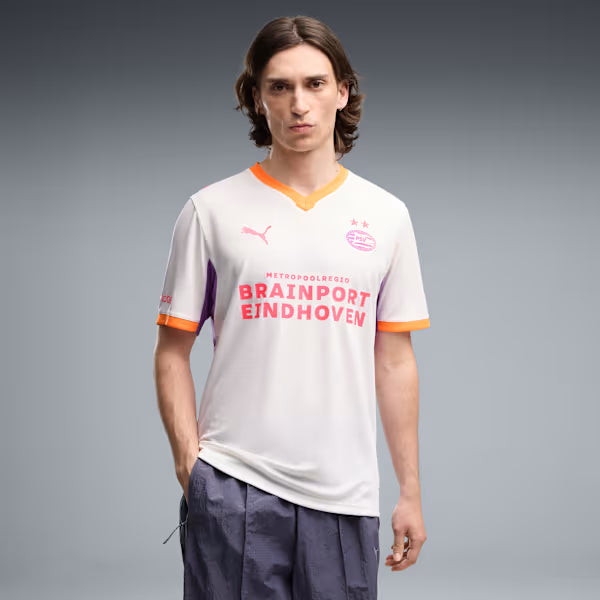 PSV Away 26/27 Torcedor Puma - Branco e Laranja