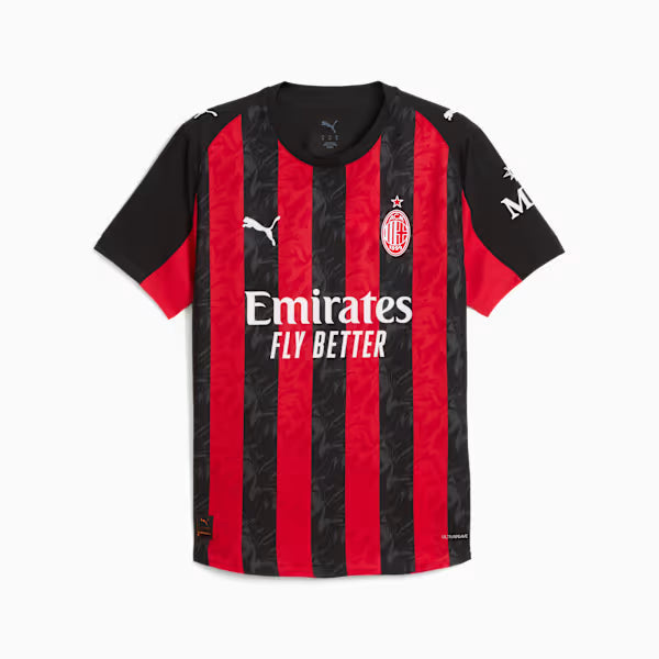 Milan Home 25/26 Jogador Puma - Vermelho e Preto
