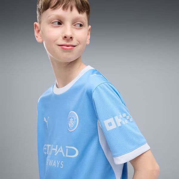Kit Infantil Manchester City Home 26/27 - Azul