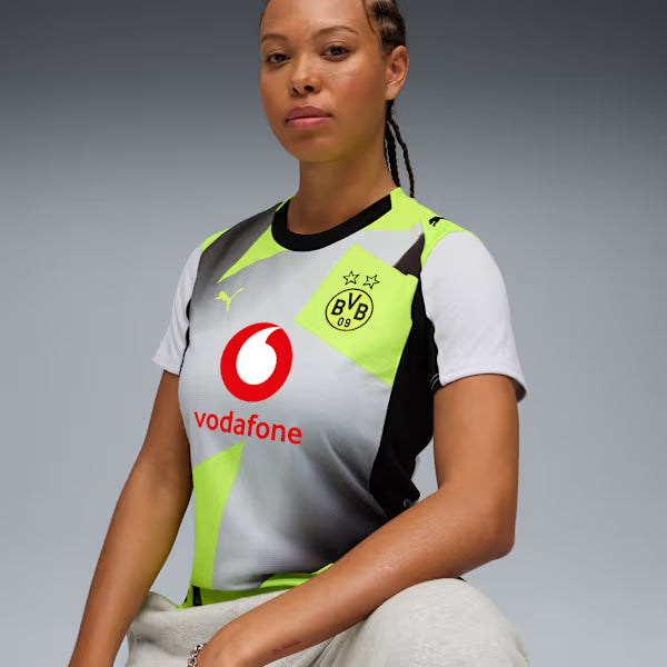 Borussia Dortmund Away 25/26 Feminina Puma - Cinza