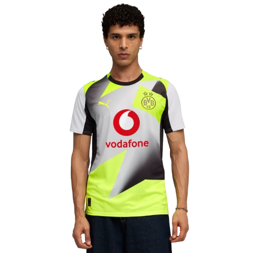 Borussia Dortmund Away 25/26 Jogador Puma - Cinza
