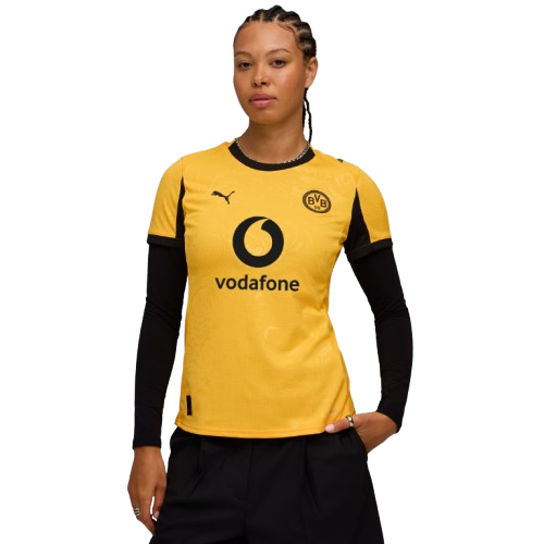 Borussia Dortmund Home Copas 25/26 Feminina Puma - Amarela