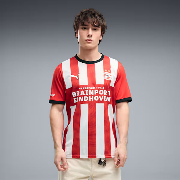 PSV Home 26/27 Torcedor Puma - Vermelho e Branco