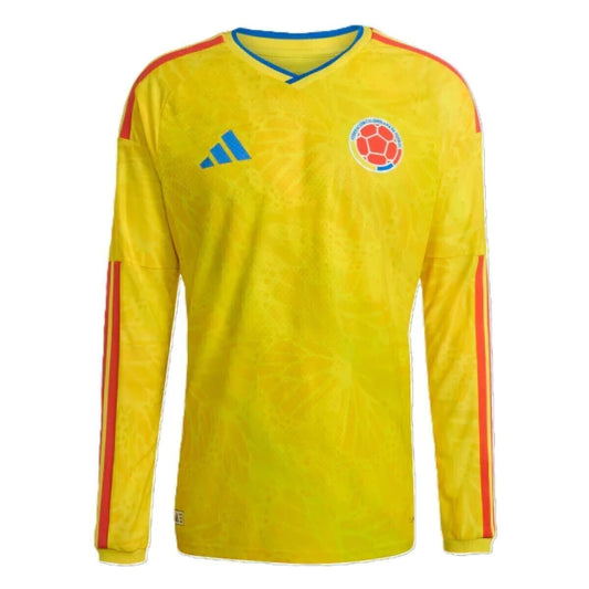 Colombia Home Manga Longa 26/27 Masculino Torcedor Adidas - Amarela