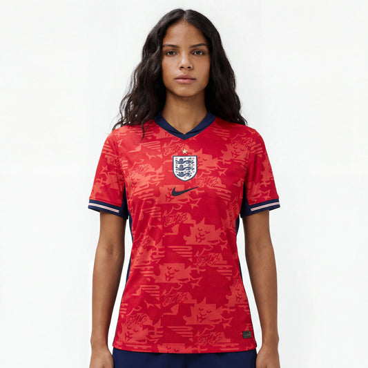 Inglaterra Away 26/27 Torcedor Nike Feminina - Vermelha