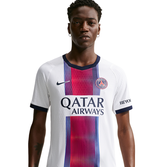 PSG Away 26/27 Jogador Nike - Branco e Vermelho
