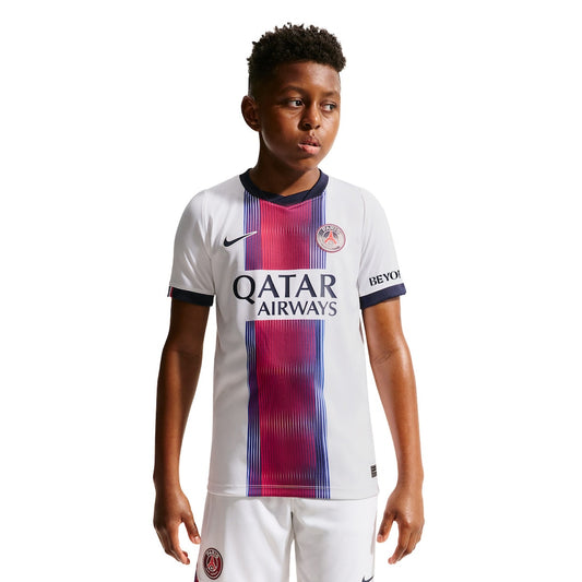 Kit Infantil PSG Away 26/27 - Branca e Vermelho