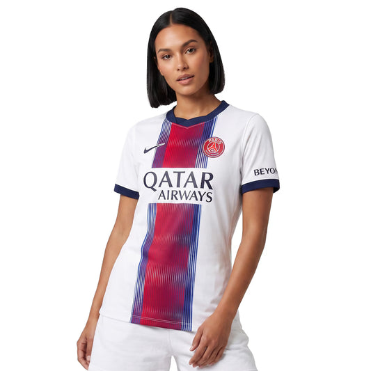 PSG Away 26/27 Feminino Nike - Branca e Vermelho