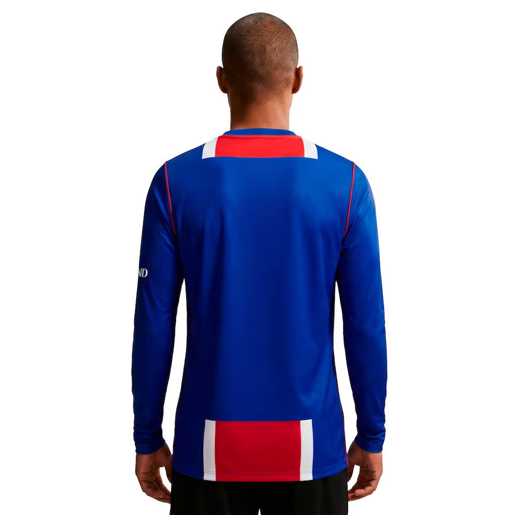PSG Home 26/27 Manga Longa Torcedor Nike - Azul e Vermelho