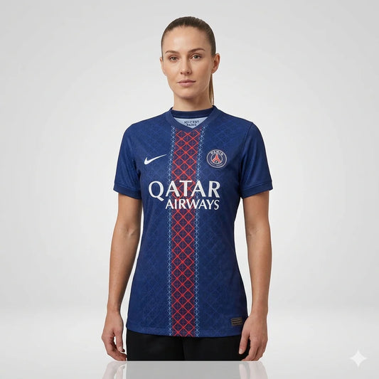 PSG Home 25/26 Feminino Nike - Vermelho e Azul