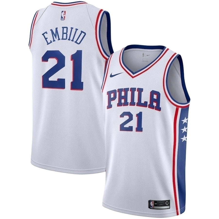 Regata Philadelphia 76ers Masculina - Branca