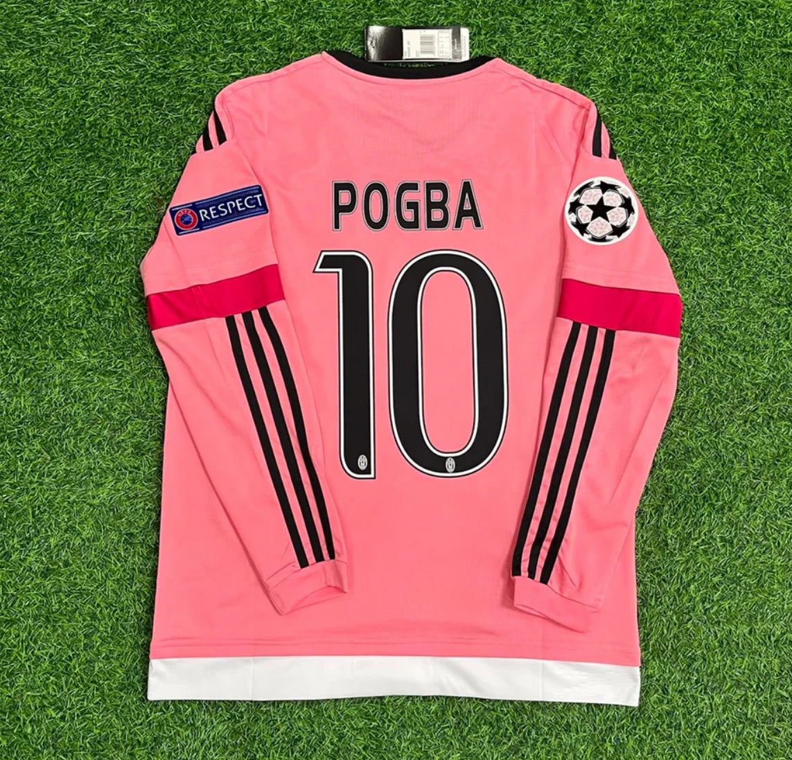 Juventus Away 2015 Retrô  Adidas Manga longa - Rosa
