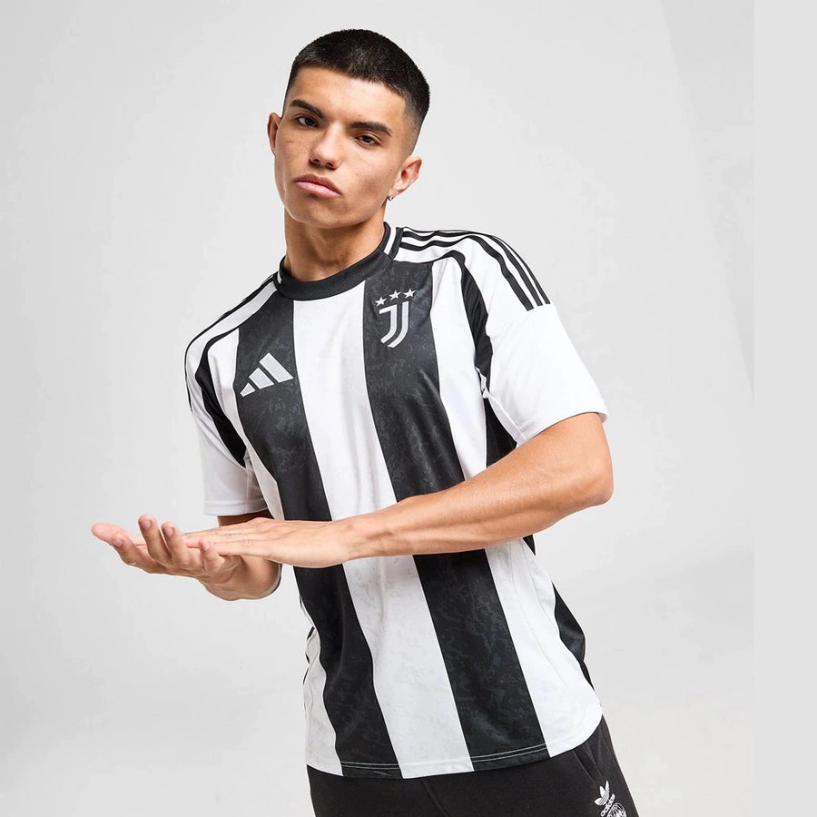 Juventus Home 24/25 Torcedor Adidas  - Branco e Preto