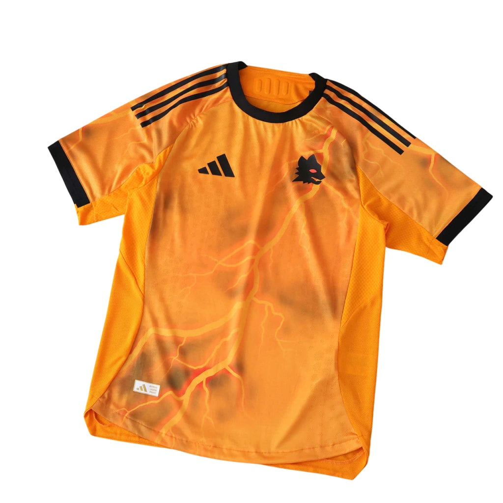 Roma Away 25/26 Jogador Adidas - Laranja