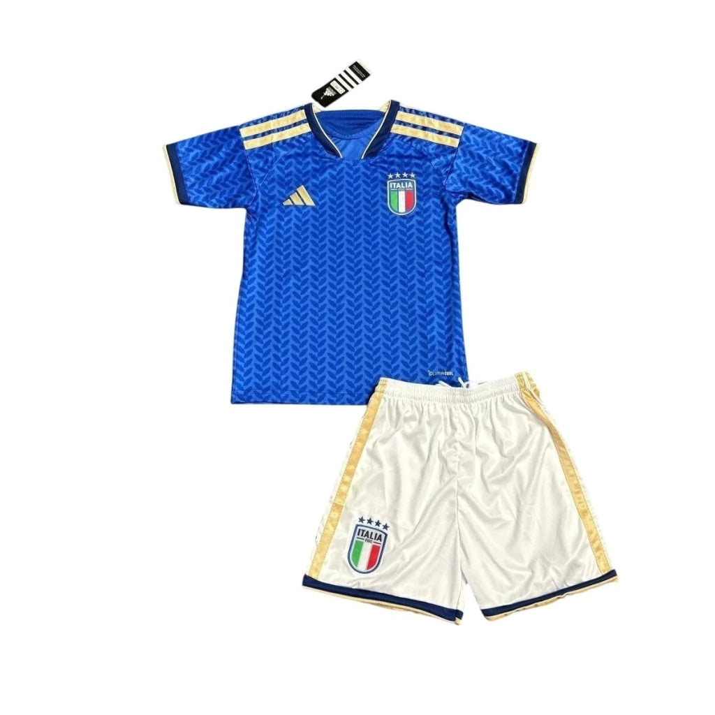 Kit Infantil Itália Home 26/27 Adidas Unissex - Azul