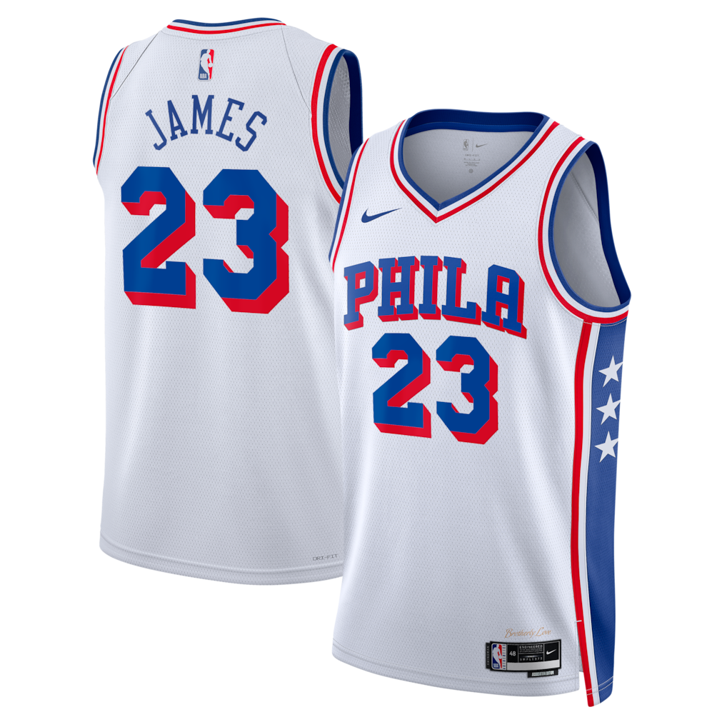 Regata Philadelphia 76ers Masculina - Branca