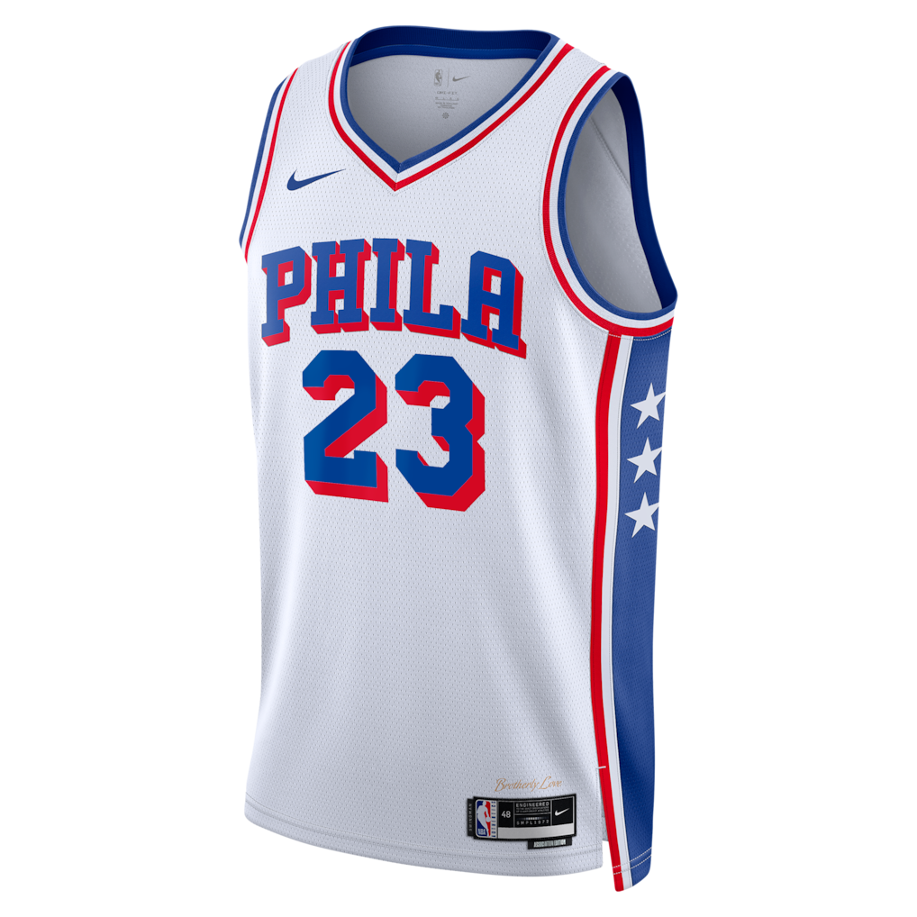 Regata Philadelphia 76ers Masculina - Branca