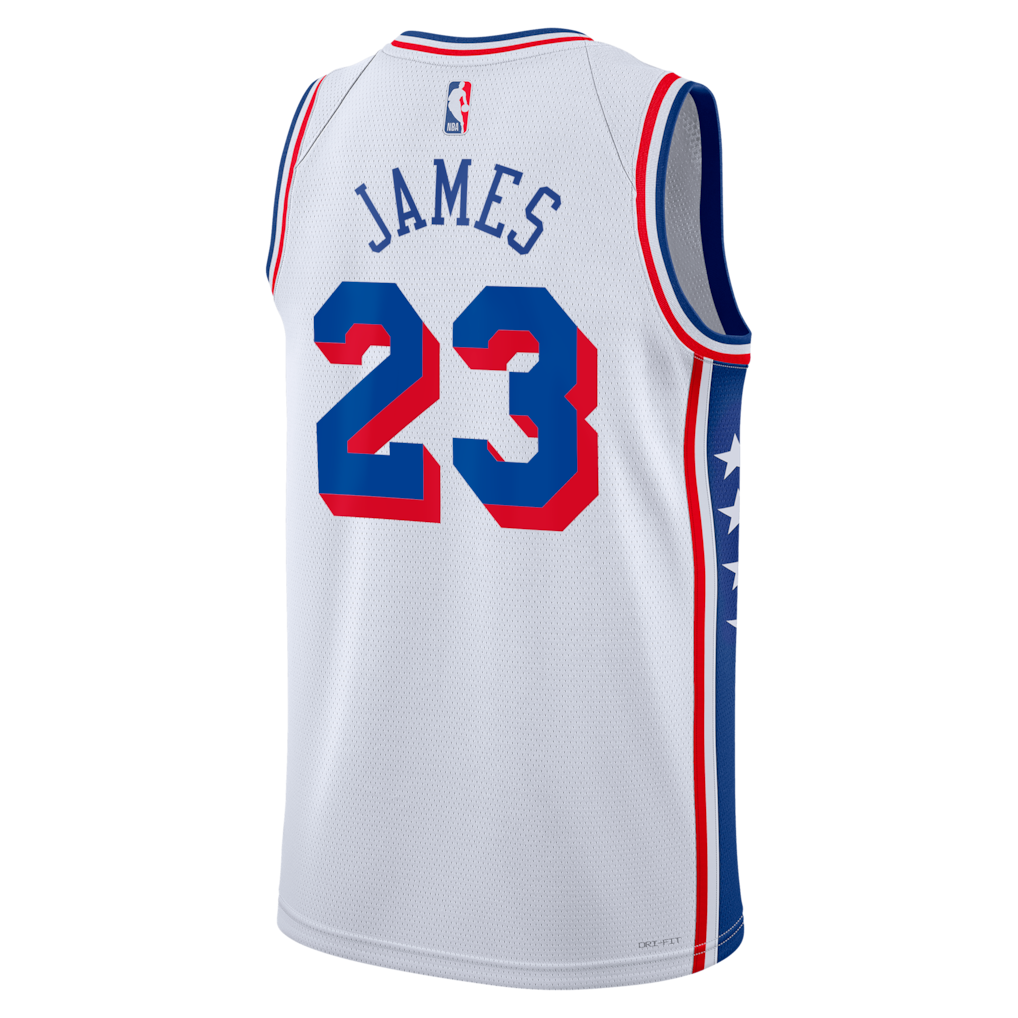 Regata Philadelphia 76ers Masculina - Branca