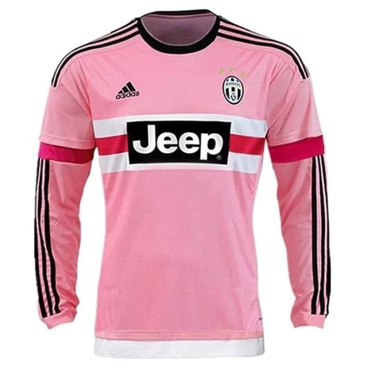 Juventus Away 2015 Retrô  Adidas Manga longa - Rosa